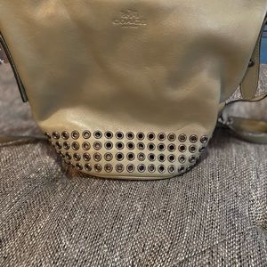 Coach olive grommet crossbody